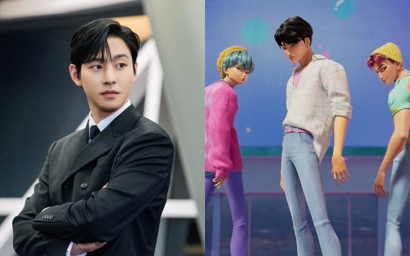 Ahn Hyo Seop in Business Proposal and Kpop Demon Hunters